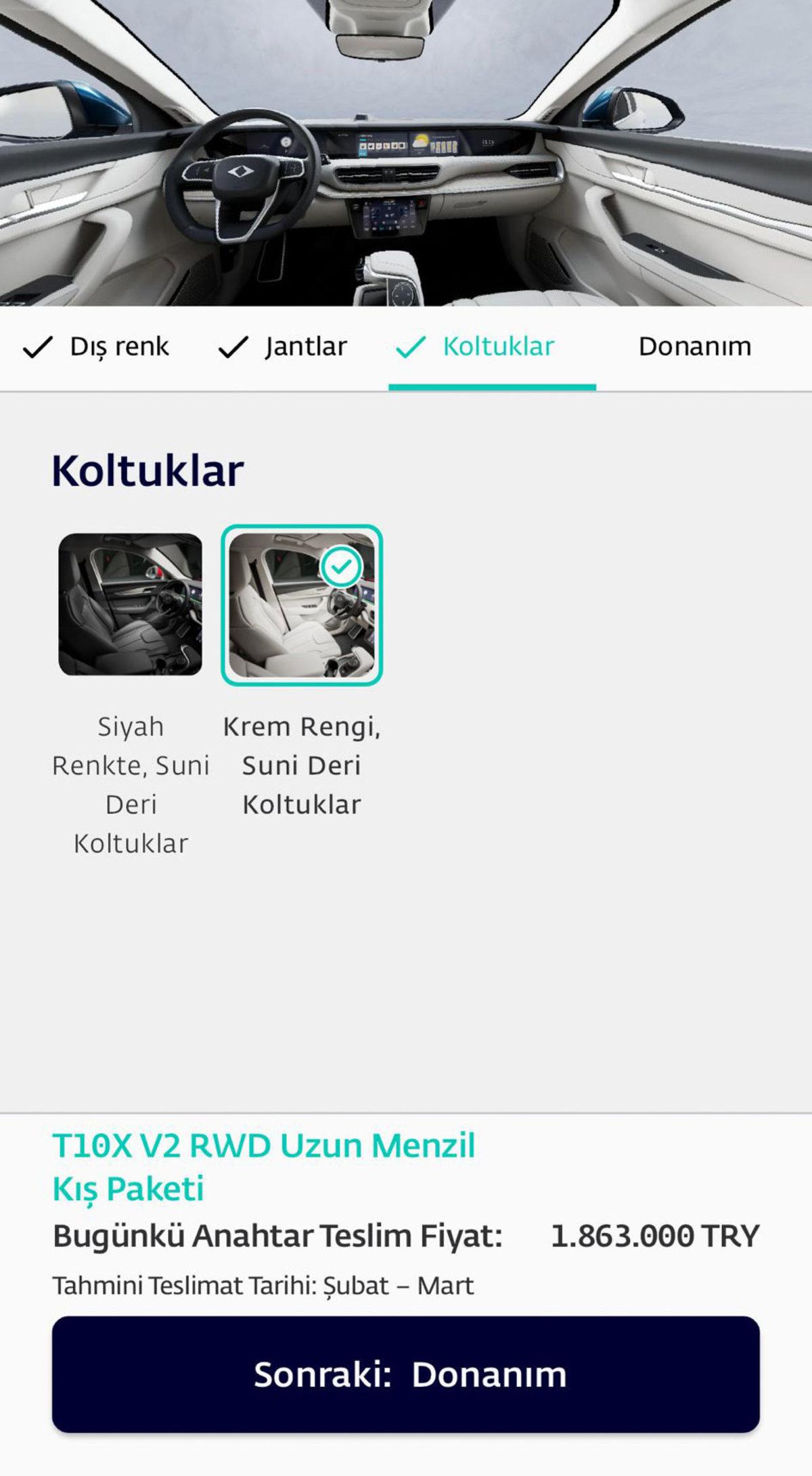 Togg T10X Siparişleri Başladı: Trumore Üzerinden Sipariş Verebilirsiniz