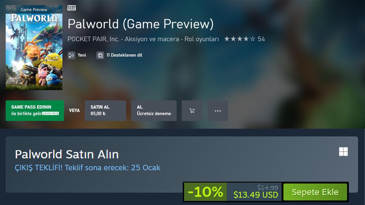 Steam’de Rekor Kıran, Pokemon Benzeri Canlıları Silahlandırdığımız “Palworld” Oyununu İnceledik