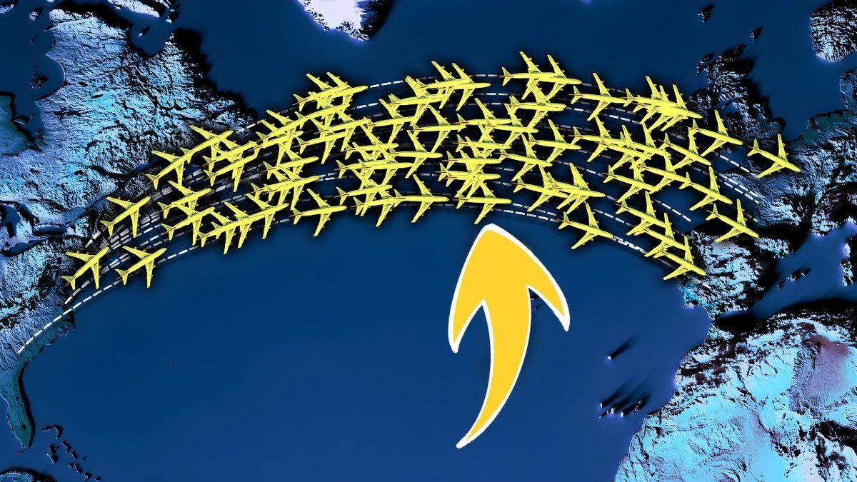 Hava Otobanı: ABD’den Avrupa’ya Giden Uçaklar Koskoca Okyanusta Neden İp Gibi Dizilerek Gidiyor?