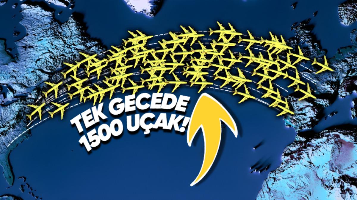 Hava Otobanı: ABD’den Avrupa’ya Giden Uçaklar Koskoca Okyanusta Neden İp Gibi Dizilerek Gidiyor?