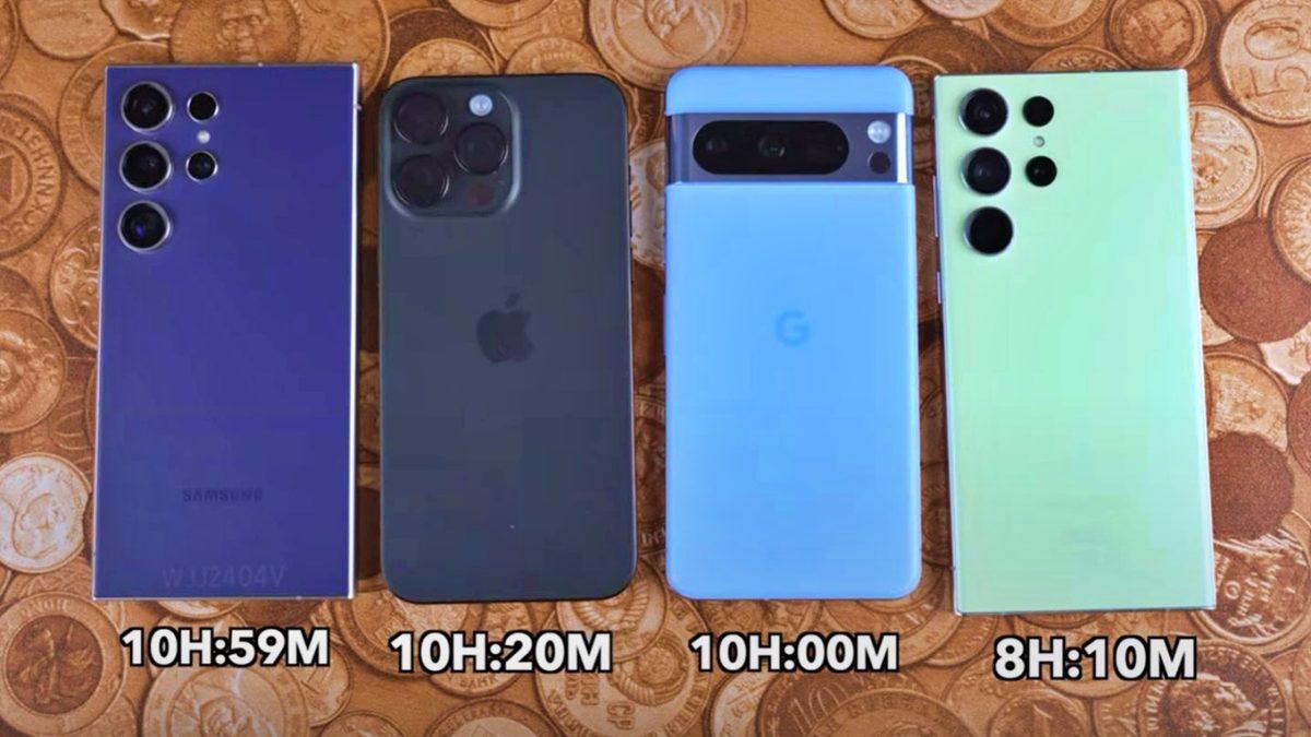 Samsung Galaxy S24 Ultra, iPhone 15 Pro Max ile Batarya Testine Girdi [Video]