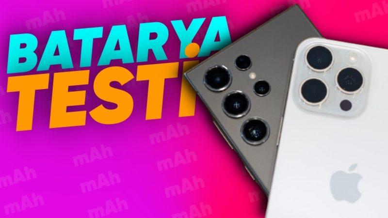 Samsung Galaxy S24 Ultra, iPhone 15 Pro Max ile Batarya Testine Girdi [Video]