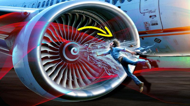 Bir Uçağın Motoru Ne Kadar Mesafeden Bir İnsanı İçine Çekebilir?