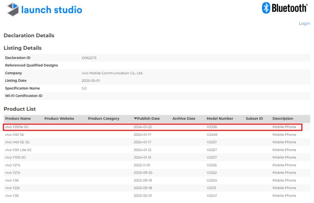 vivo Y200e 5G Hakkında İlk Bilgiler Ortaya Çıktı