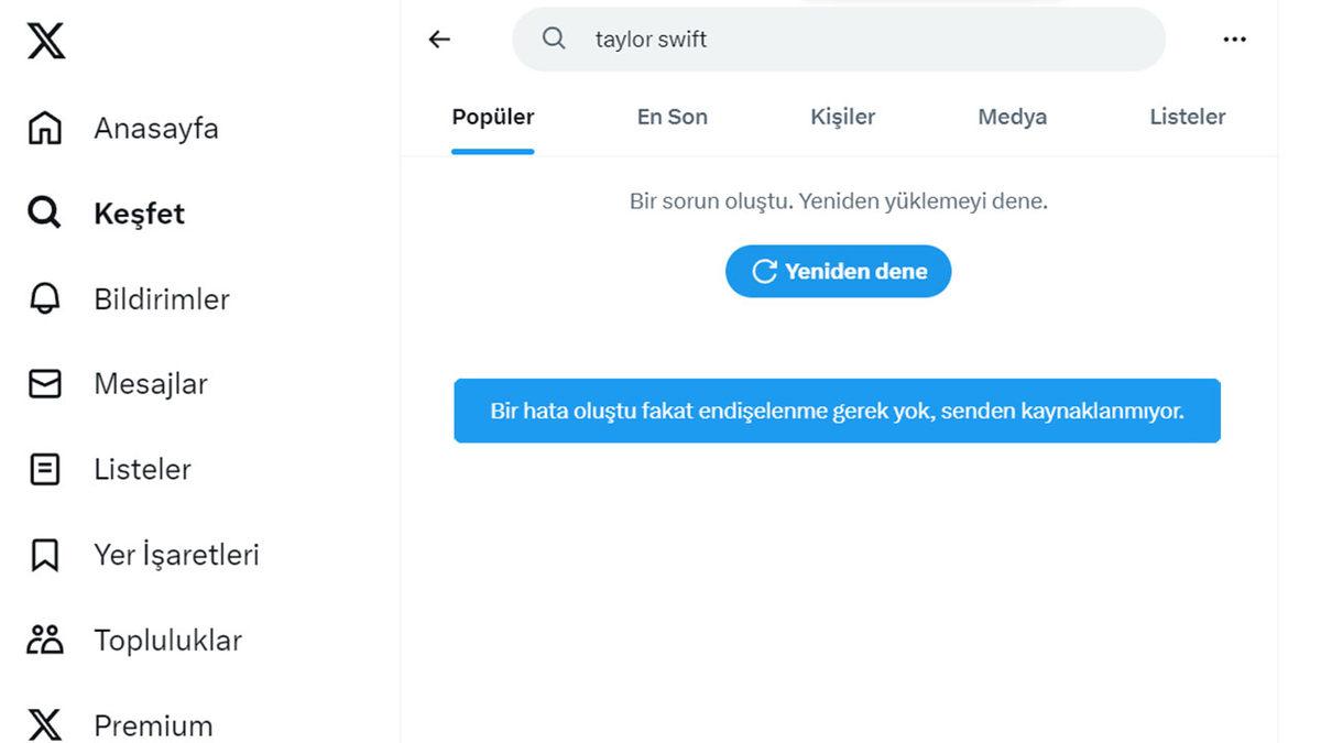 Taylor Swift’in Sahte 18+ Görüntülerinin Yayılmasının Ardından X’te 