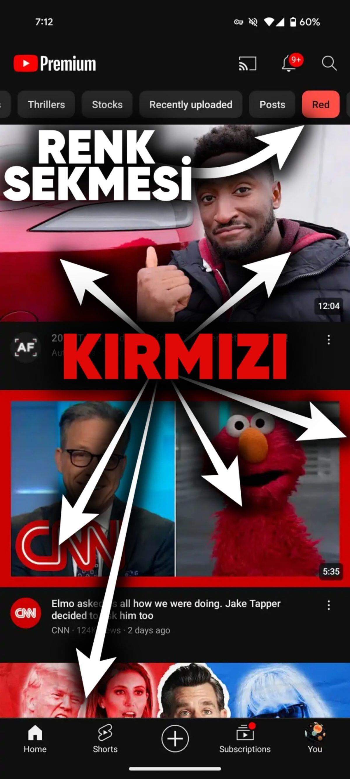 YouTube, Bugüne Kadarki En Tuhaf Özelliği Test Ediyor: Rengine Göre Video Önerecek