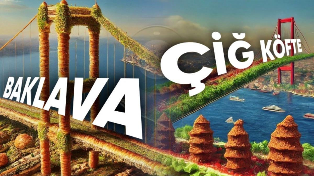 Google Türkiye, Yapay Zekâya "Tamamen Baklavadan ve Çiğ Köfteden Oluşan" İstanbul Çizdirdi