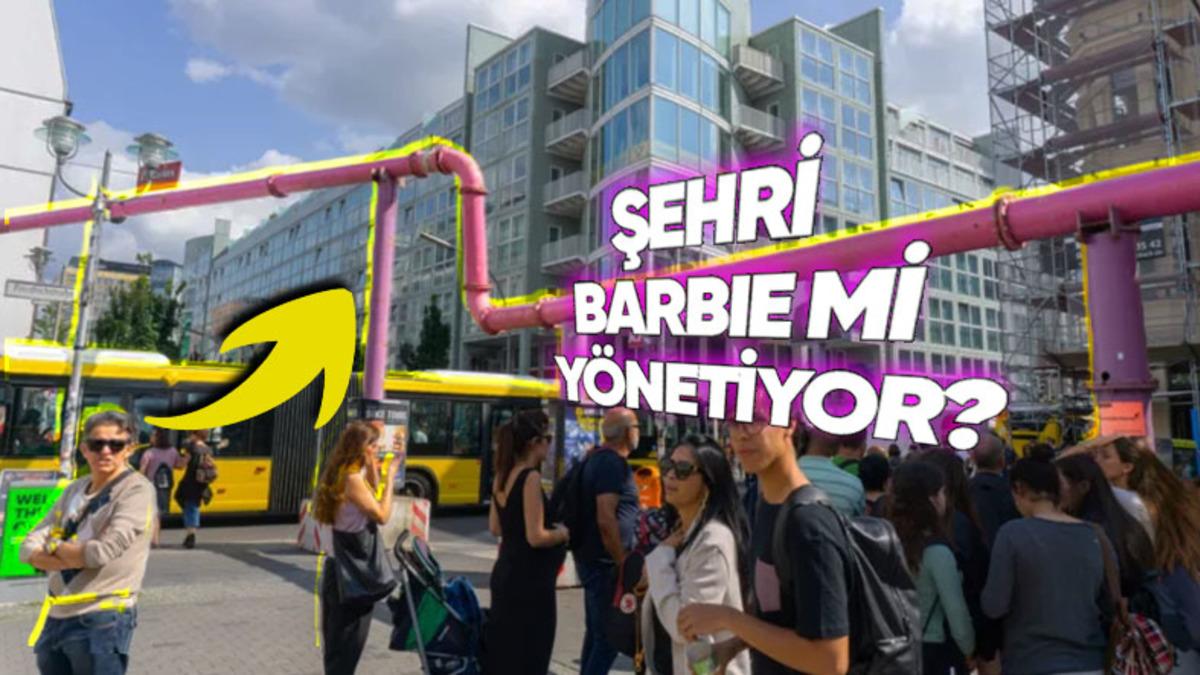 Berlin Sokaklarında İnsanların Tepesinden Neden Bu Tuhaf Pembe Borular Geçiyor?