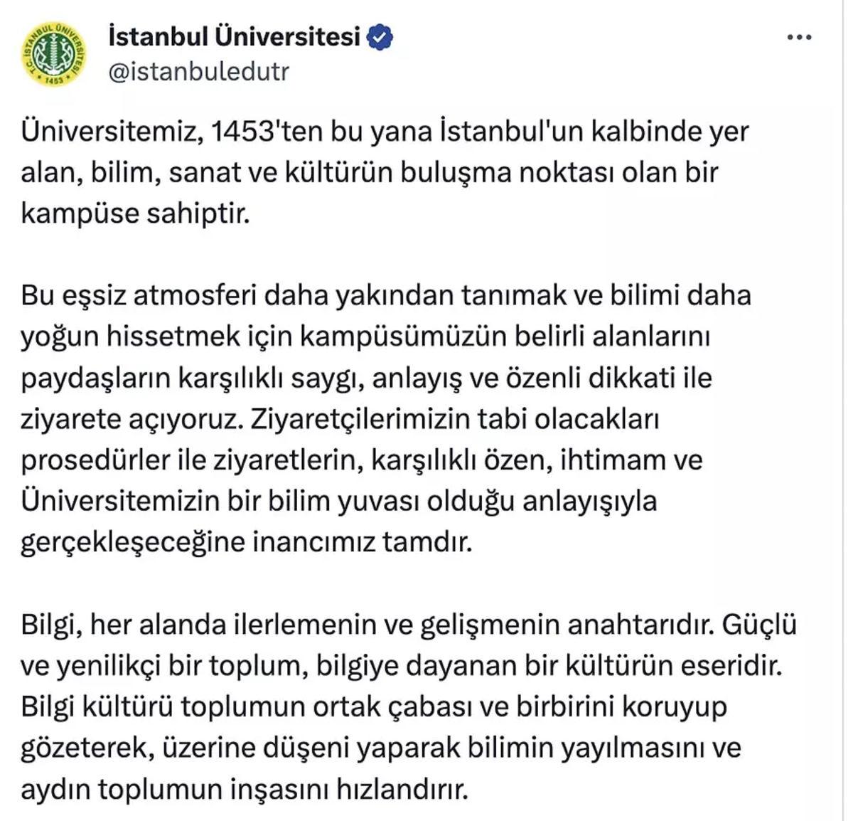 İstanbul Üniversitesinde Vatandaşların Ders Sırasında Amfilere Girmesi Gündem Oldu: İşte Gelen Tepkiler