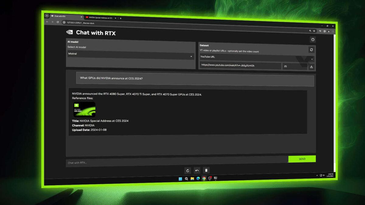 NVIDIA, Windows’ta Ücretsiz Kullanılabilecek Sohbet Botu 