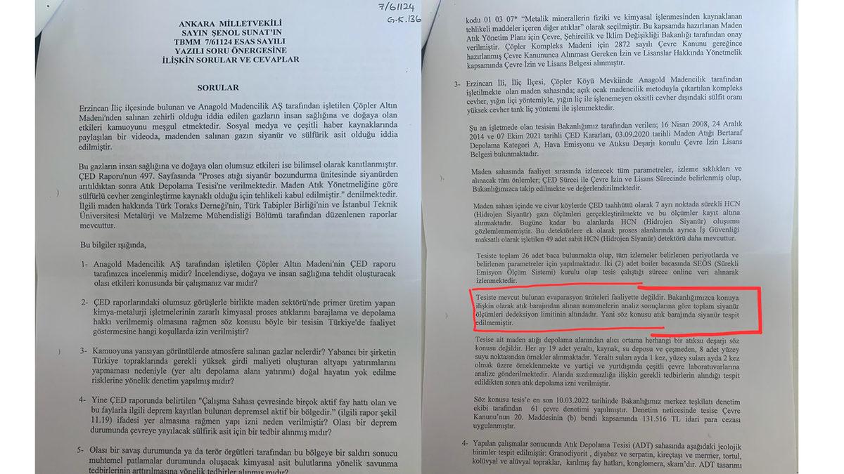 Erzincan’daki Maden Sahasında Yaşanan Toprak Kaymasının Ardından Maden Ocağının Lisansı İptal Edildi