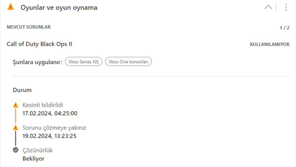 Xbox Sunucuları Çöktü: Sea of Thieves ve Call of Duty: Black Ops II’ye Giriş Bile Yapılamıyor