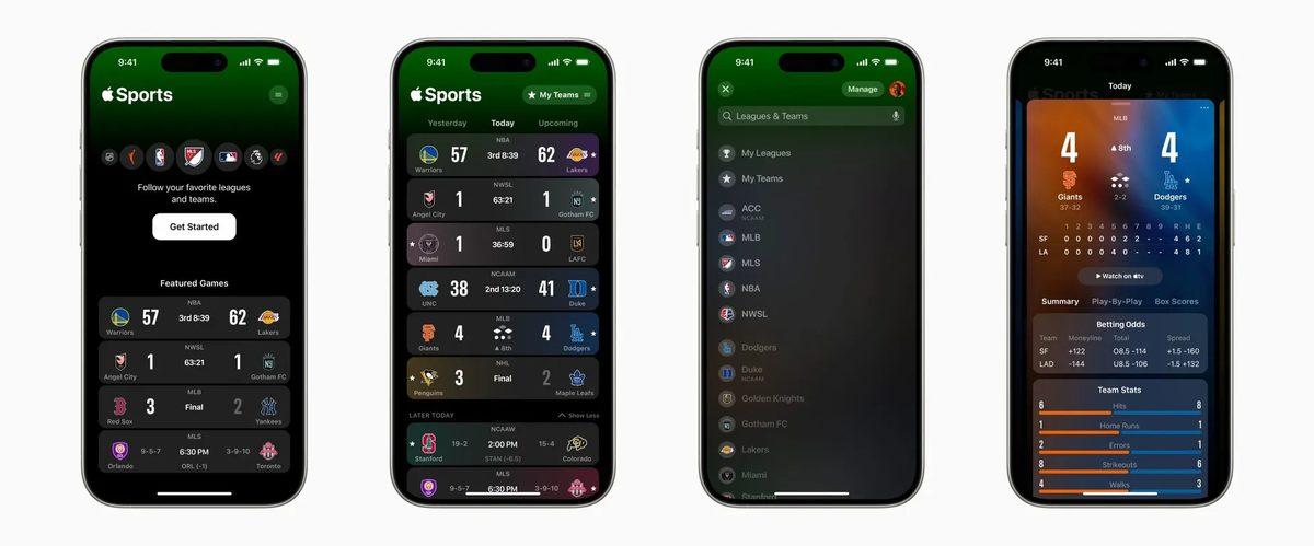 Apple’dan Maç Skorlarından Bahis Oranlarına Kadar Birçok Bilgiye Ulaşmayı Sağlayan Spor Uygulaması: Apple Sports