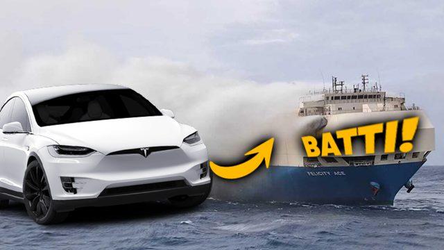 Elektrikli Araçları Taşıyan Kargo Gemileri Neden Sık Sık Yanarak Batıyor Olabilir?