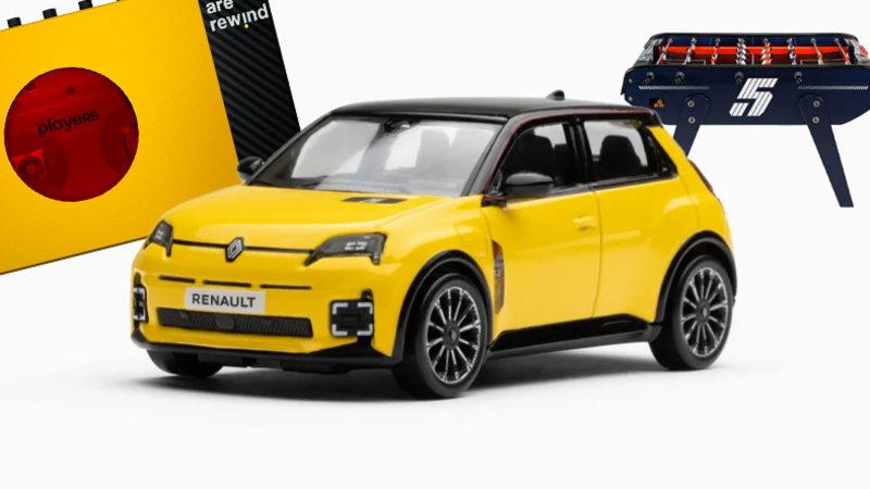 Renault, 5 E-Tech Electric Temalı Retro Görünümlü "Özel" Ürünler Tasarladı: Kasetçalar, Langırt ve Dahası