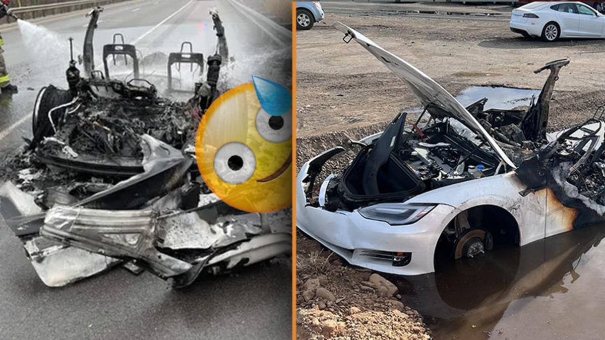 Arabanın İskeleti Bile Kalmıyor: Tesla Gibi Elektrikli Araçların Kül Olana Kadar Alev Almasının İlginç Sebebi