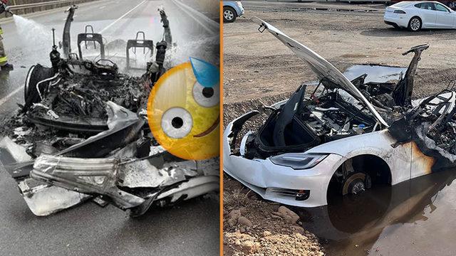 Arabanın İskeleti Bile Kalmıyor: Tesla Gibi Elektrikli Araçların Kül Olana Kadar Alev Almasının İlginç Sebebi
