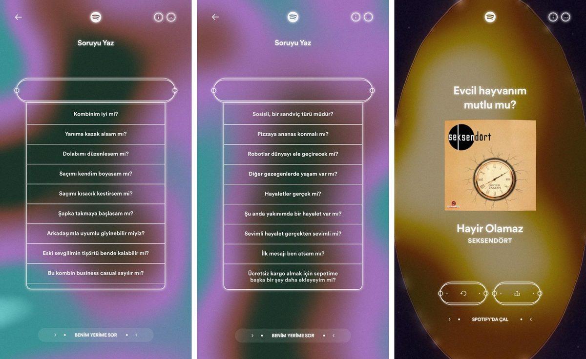 Spotify’dan Kafanıza Takılan Sorulara Şarkıyla Yanıt Veren Tuhaf Özellik: 