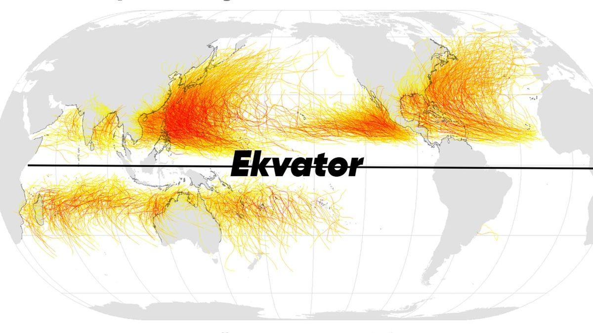 Ekvator’da Kasırgaların Bıçak Gibi Kesilmesinin, Hatta Yanına Bile Yaklaşamamasının Nedeni Ne? Mesele Sıcaklık Değil!