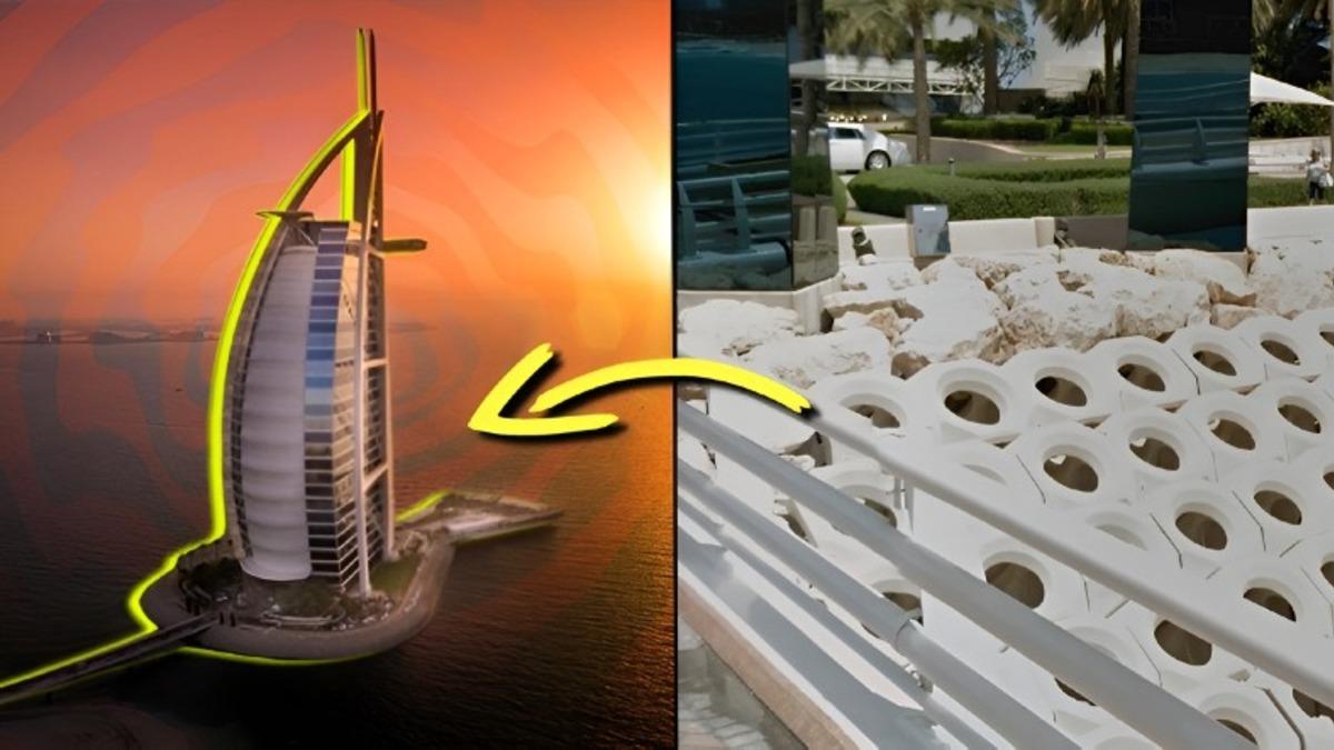 Dubai’de Denize İnşa Edilen Burj Al Arab’ın Sular Altında Kalmamasını Sağlayan Mühendislik Tekniği