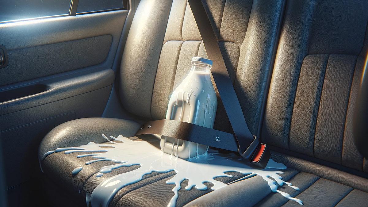 Arabaya Dökülen Süt Neden Çok Kötü Kokar? Temizlemenin ve Kokuyu Yok Etmenin Basit Ama Etkili 8 Yolunu Anlattık