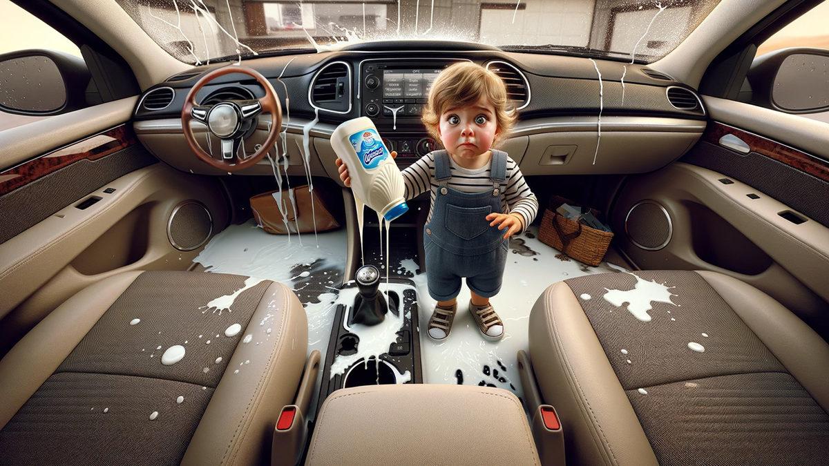 Arabaya Dökülen Süt Neden Çok Kötü Kokar? Temizlemenin ve Kokuyu Yok Etmenin Basit Ama Etkili 8 Yolunu Anlattık