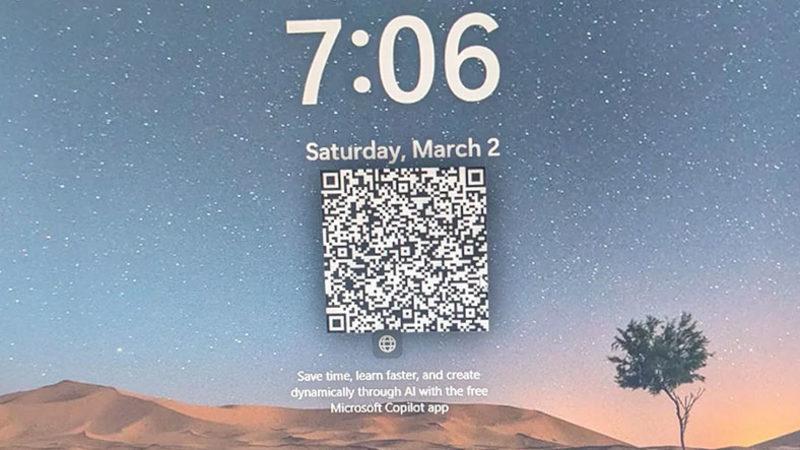 Microsoft, Windows 11 Kilit Ekranına ’Kabak Gibi’ QR Kodları Yerleştirdi (Eğitim İçinmiş)