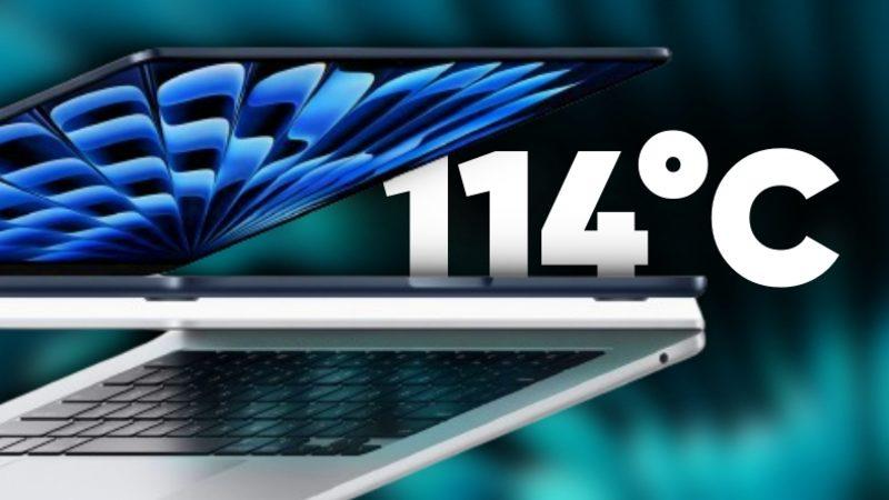 M3 MacBook Air Yandı Kavruldu: Performans Testinde 114°C’ye Kadar Isındı!