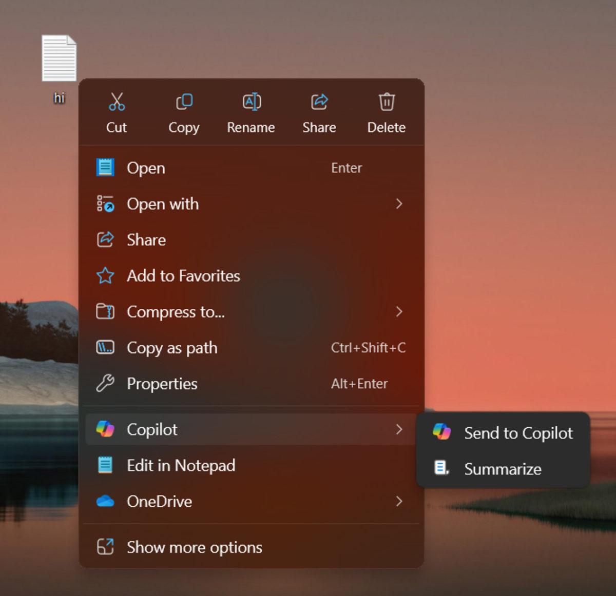 Windows 11’deki Copilot’a 
