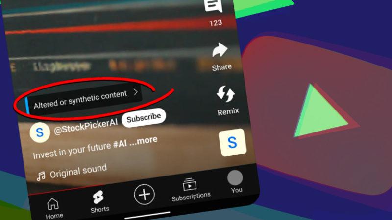 YouTube, Yapay Zekâyla Oluşturulan Videolara Etiket Eklemeye Başladı
