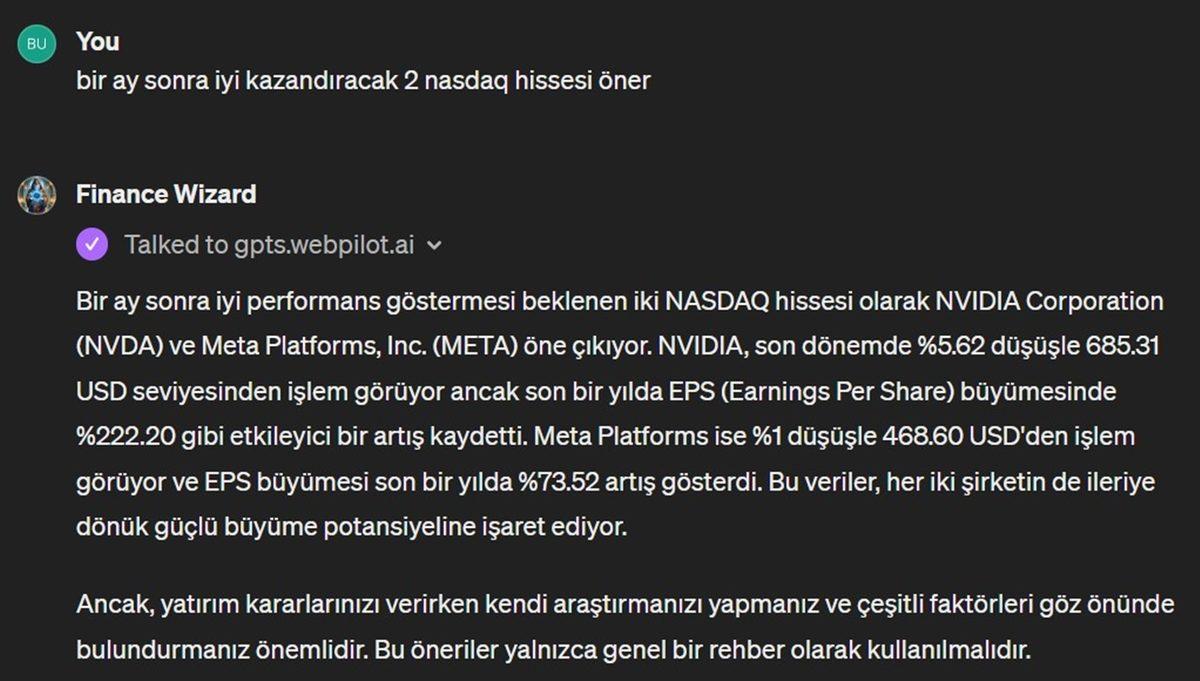 ChatGPT’den Hisse Tavsiyeleri Aldık: Borsada 1 Ayda Kaybettirdi mi, Kazandırdı mı?