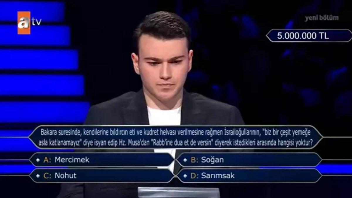 Kim Milyoner Olmak İster?’de İlk Kez Bir Yarışmacı 5 Milyon TL’lik Büyük Ödülü Kazandı: Ama Gerçekte Çok Daha Az Para Alacak!