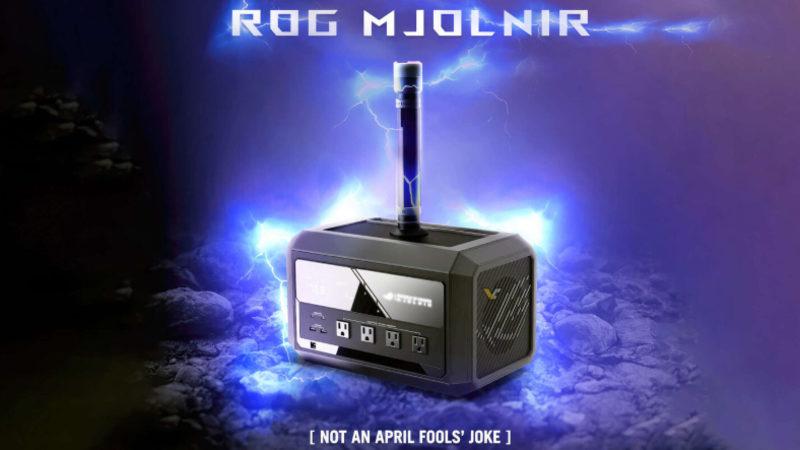 ASUS’un 1 Nisan Şakası Sanılan Thor’un Çekici Benzeri Güç İstasyonu ROG Mjolnir Gerçek Çıktı!
