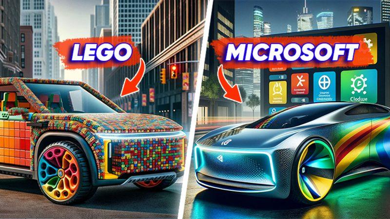 Lego, Microsoft, Apple ve Dahası: Araba Üretse Sorgusuz Sualsiz Satın Alacağımız Markaların Araçları Nasıl Görünürdü?