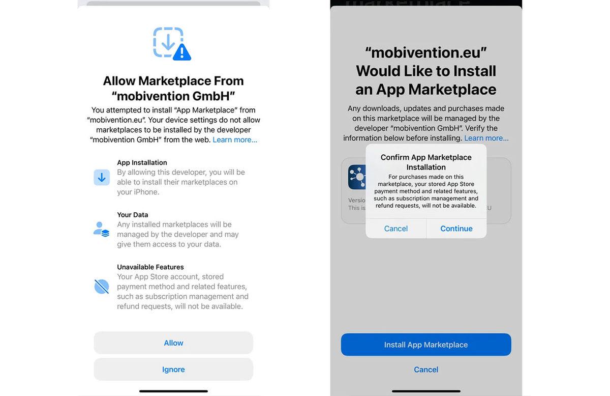 iPhone’lara Gelecek “Üçüncü Parti” Uygulama Mağazaları Görüntülendi: Emülatör Bile Yükleniyor