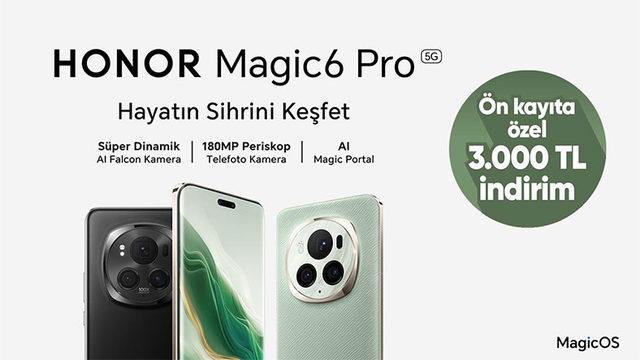 Hepsiburada’dan HONOR Magic6 Pro Kampanyası: Ön Kayıta Özel 3000 TL İndirim