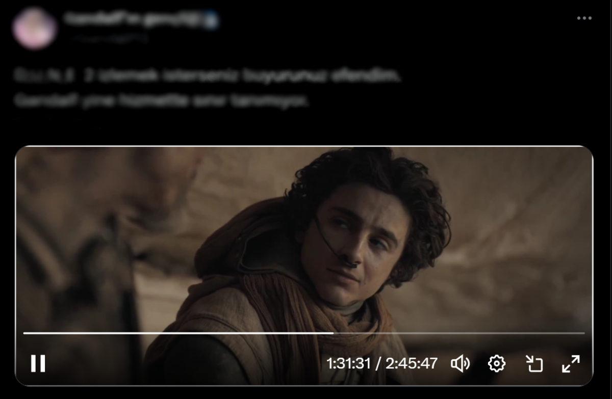 Elon Musk Uyuyor: Dune: Part Two’nun Tamamı X’e Yüklendi!