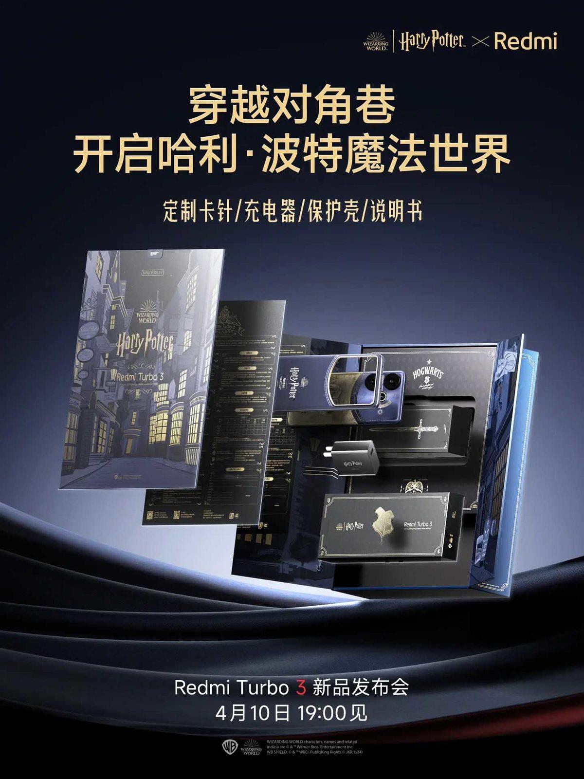 Yarın Duyurulacak Redmi Turbo 3, Harry Potter Temalı Özel Bir Sürüme Sahip Olacak
