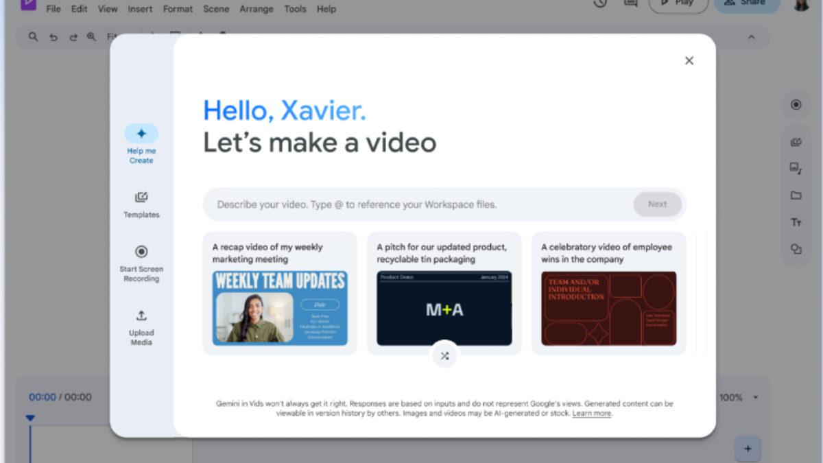 Google, Yapay Zekâ Destekli Video Oluşturma Aracı 
