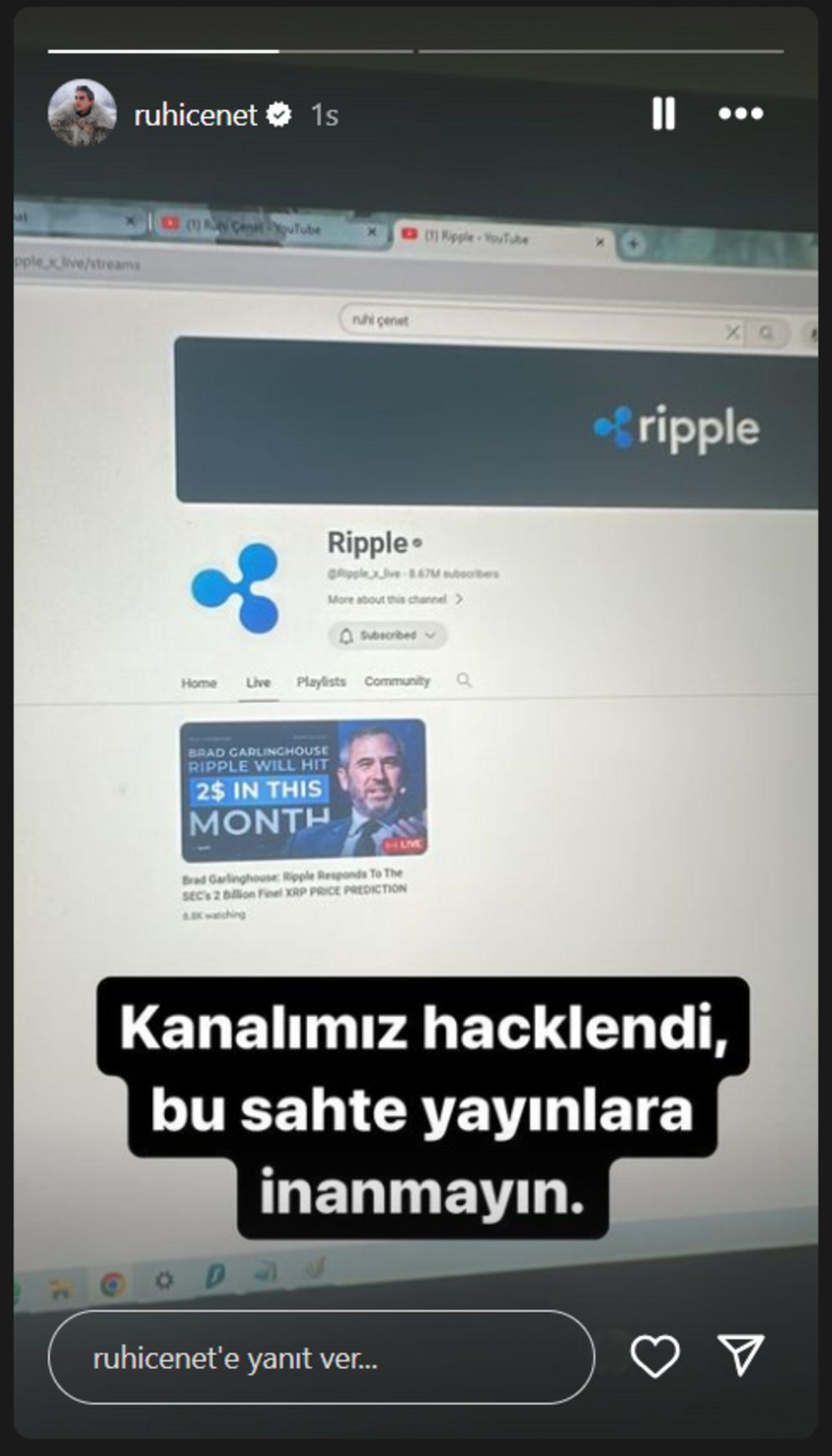 Bu 3 Oldu: Ruhi Çenet’in YouTube Hesabı Bir Kez Daha Çalındı