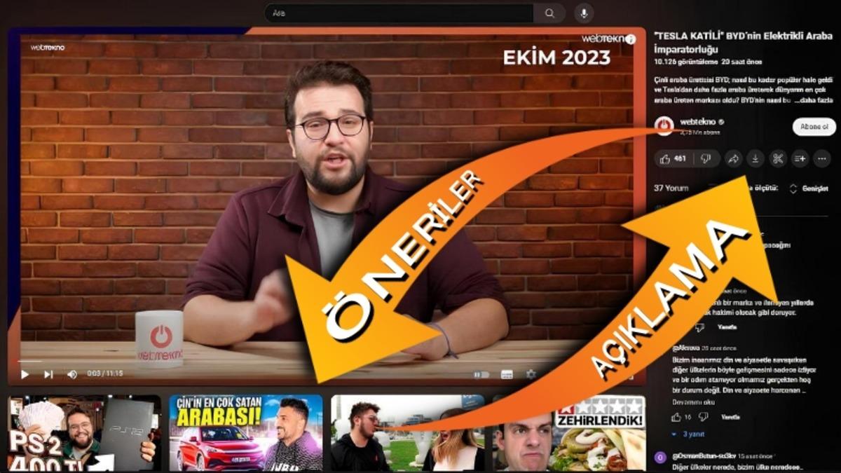 YouTube Video Sayfasının Tasarımı Yine Değişiyor: İşte Yeni Tasarım