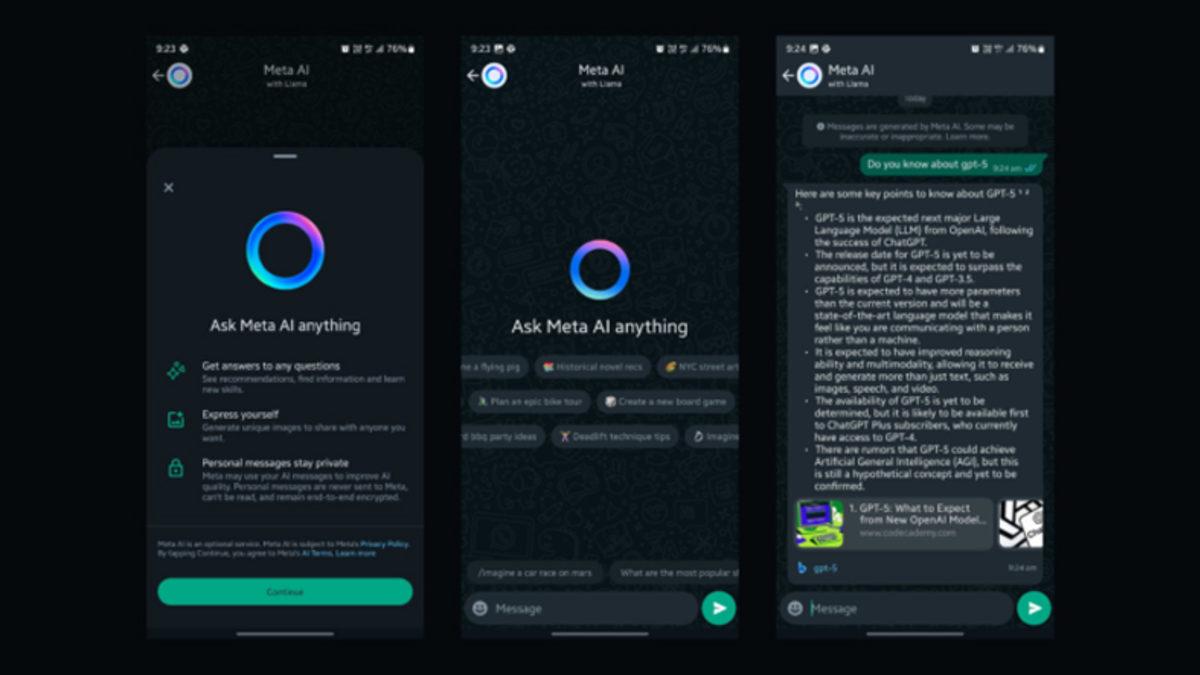 WhatsApp’a Gelecek Yapay Zekâ Destekli Sohbet Botu 