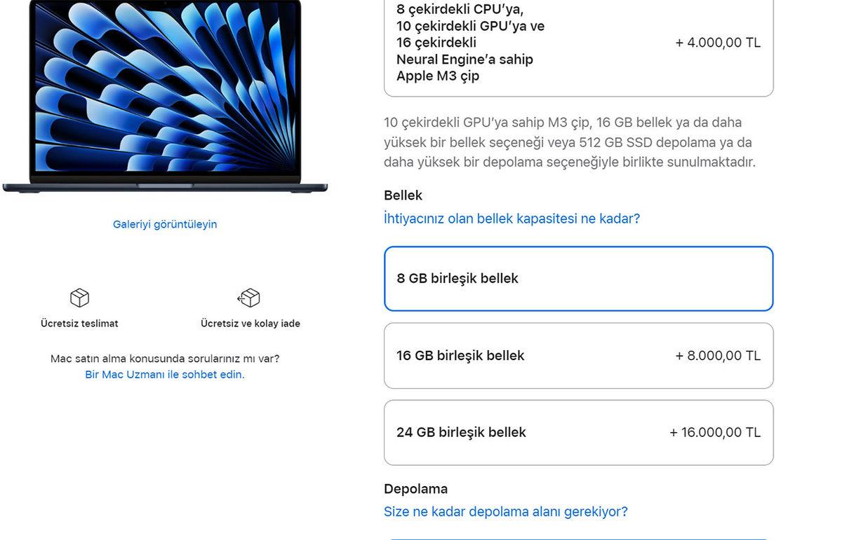 İnatla 8 GB MacBook Air Satan Apple’dan Savunma: Basit İşler İçin Gayet Yeterli