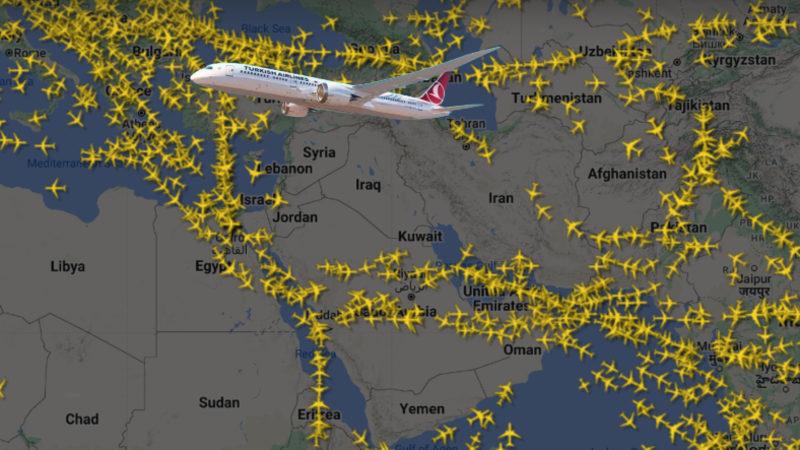 THY, Ajet ve Pegasus’un Tahran ve İsfahan’a Giden Uçakları Dönüyor: Arap Yarımadası’nda Hava Sahaları Kapandı