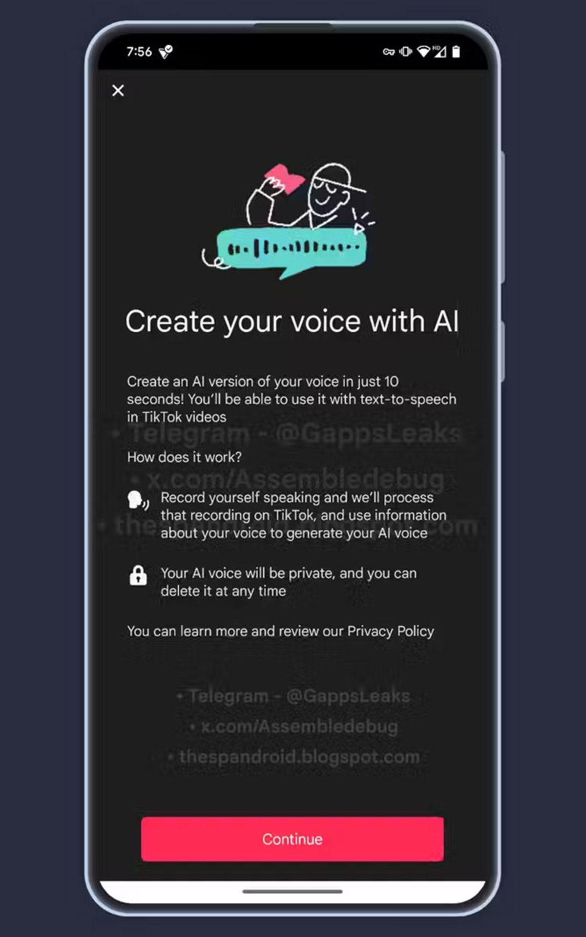 TikTok, Yapay Zekâyla Sesinizi Klonlayıp İçerik Seslendirebileceğiniz Bir Özellik Üzerinde Çalışıyor