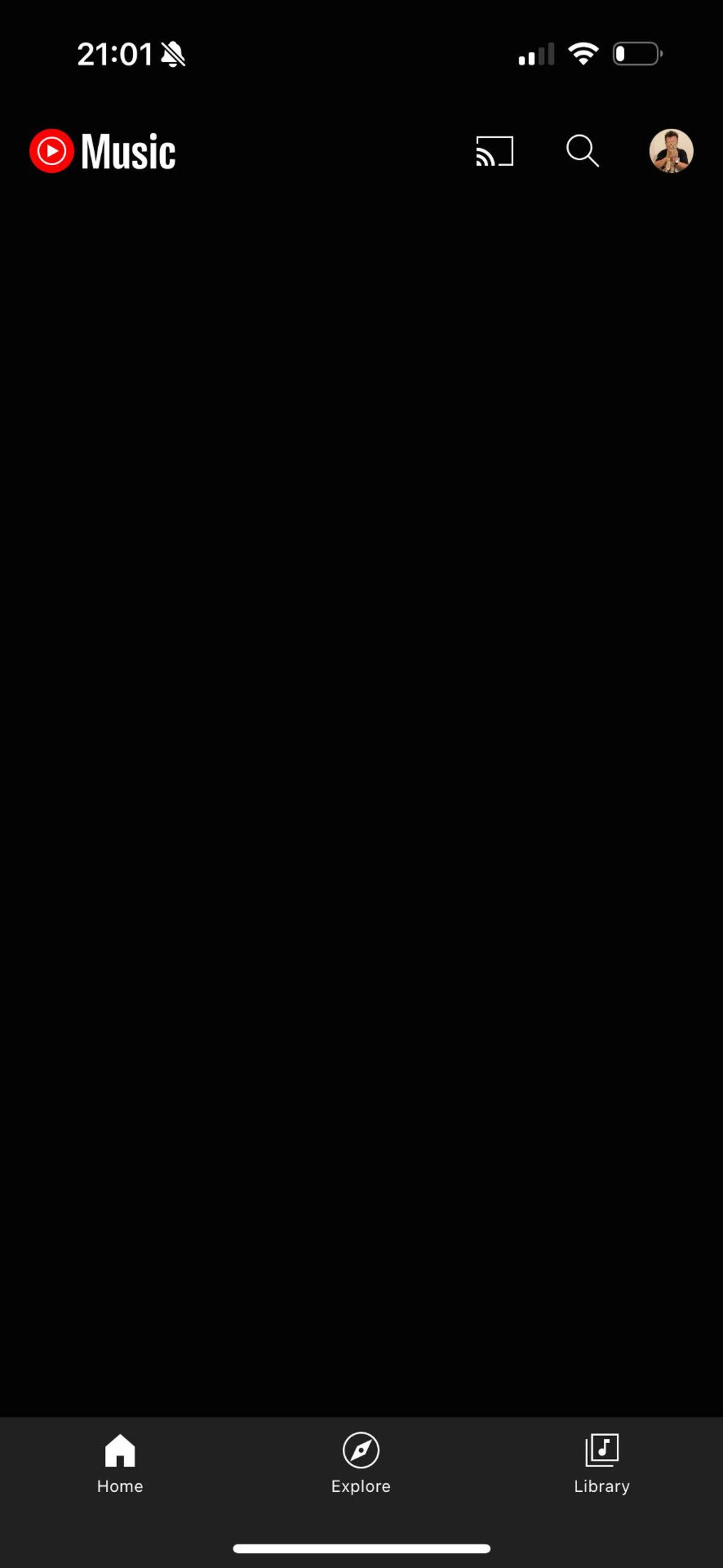 YouTube Music’in iOS Uygulaması Bozuldu: Bazı Kullanıcılar, Siyah Ekran Yüzünden Şarkı Dinleyemiyor