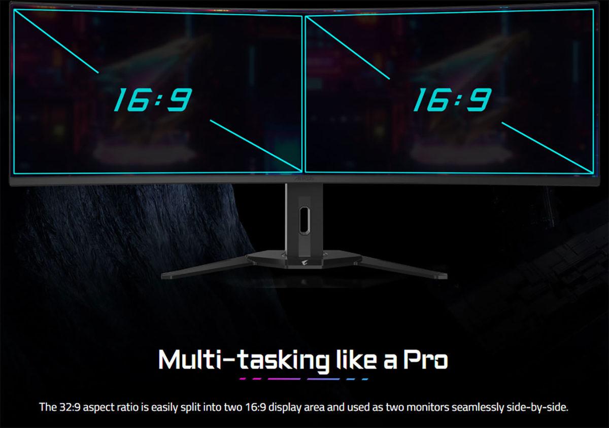 GIGABYTE, 49” Boyutundaki Devasa Monitörünü Tanıttı: Hem Oyun Hem de Üretkenlik İçin