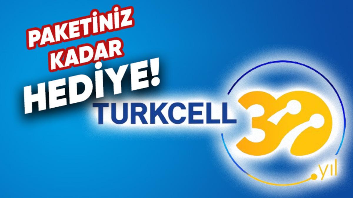 Turkcell, 30. Yılına Özel "Paketinizi İkiye Katlayan" Bir Kampanya Başlattı: İşte Katılmak İçin Yapmanız Gerekenler!