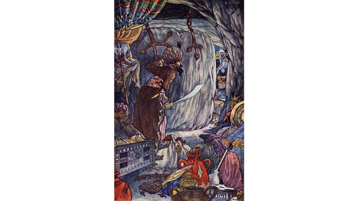 Ali Baba ve Kırk Haramiler Masalında Mağarayı Açmak İçin Söylenen 