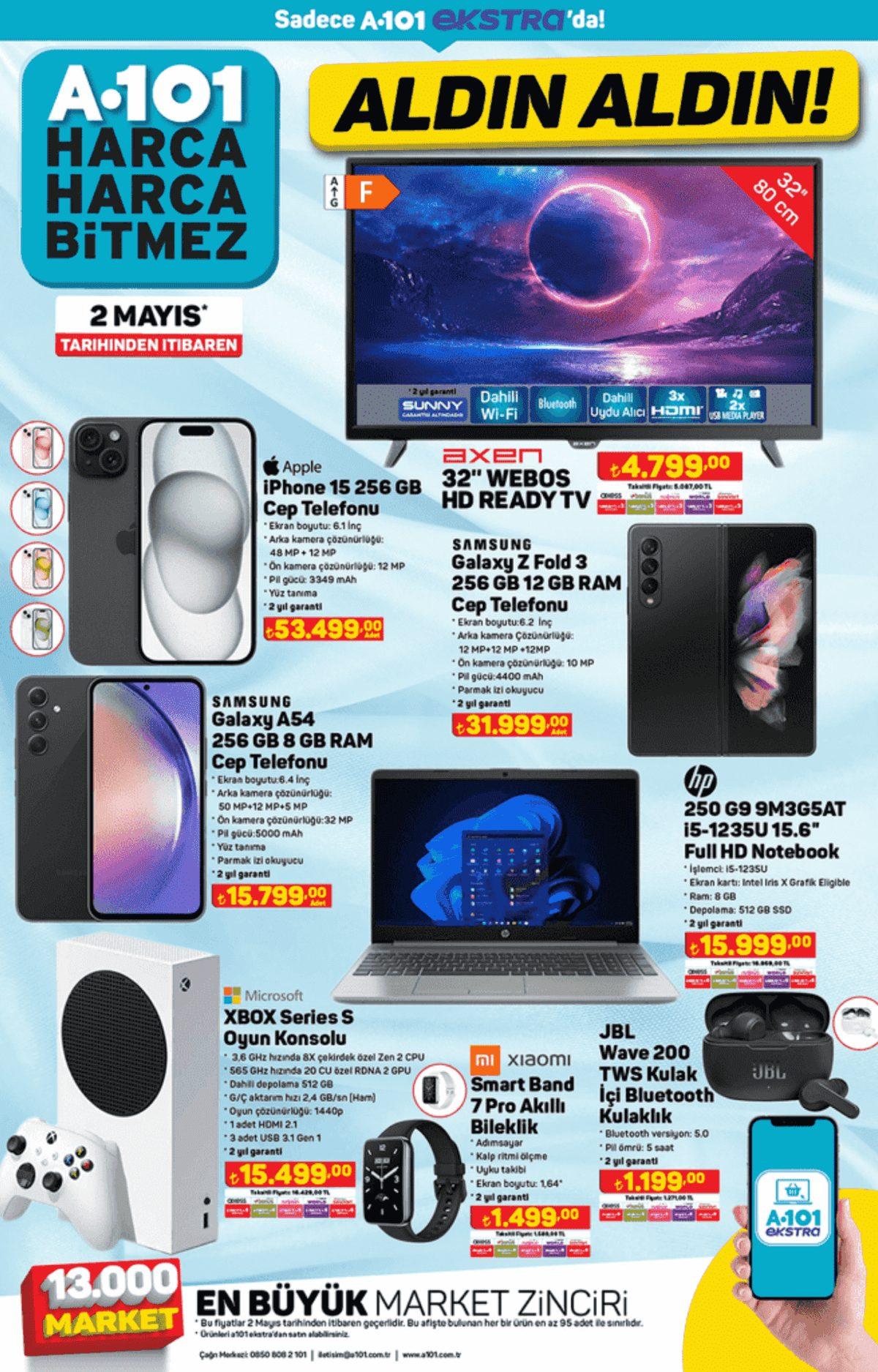 A101 İnternete Özel Aldın Aldın Kataloğunda Yer Alan Teknolojik Ürünler - 2 Mayıs 2024